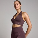 MP Women's Tempo Seamless Halter Neck Bra - Fudge - L MP Women's Tempo Seamless Halter Neck Bra - Fudge - L